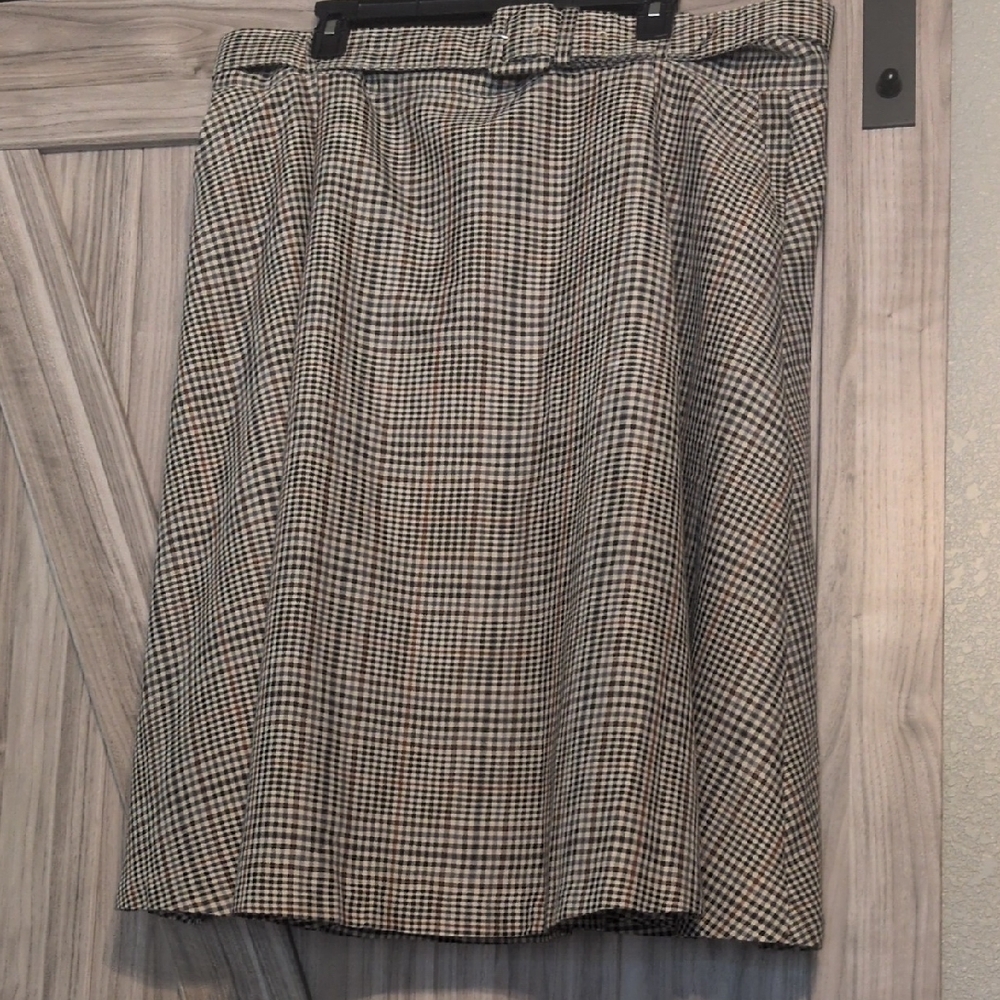 Modcloth Black and White A-Line Skirt